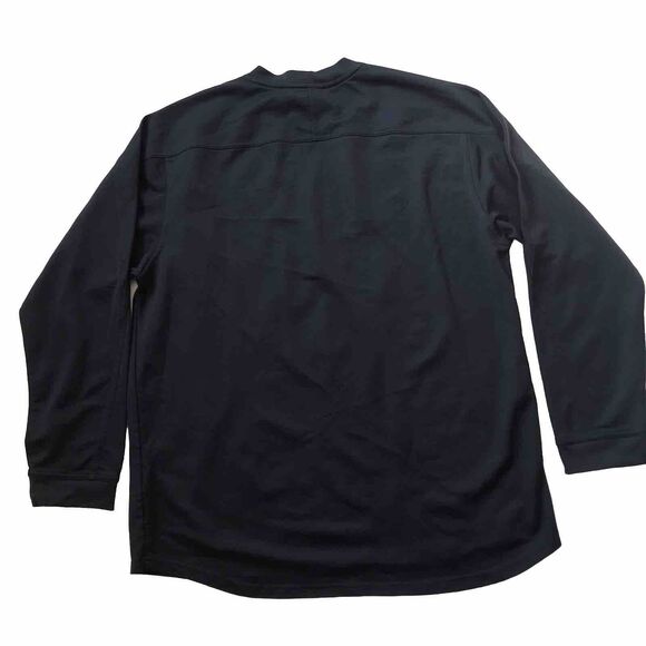 VTG Y2K 00s Nike Shirt Mens XL Navy Blue Long Sleeve Athletic Embroidered Swoosh - Picture 3 of 10